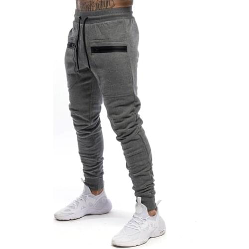 2021 Joggers Sweatpants Mens Casual Skinny Cotton Pants Gym Fitness Workout Trousers Male Spring Sportswear Track Pants Bottoms