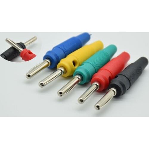 20A 4mm Banana Plug Copper Single needle High Current Insulated Shrouded Stackable Connector Soldering Type BP412