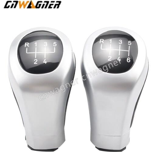 5 and 6 Speed Manual Car Gear Shift Knob Leather Shifter Lever Stick Head For BMW E81 E87 E88 E82 E90 E91 E92 E93
