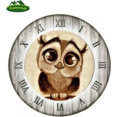 5D DIY Diamond Painting Cross Stitch Owl Clock Crystal Square Diamond Sets Needlework 3D Full Diamond Embroidery Painting