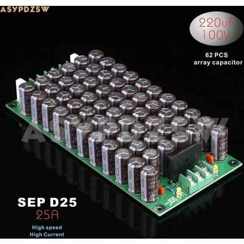 62X-PSU D25 25A 62pcs 220uF 100V Capacitor array Rectifier power supply board