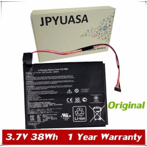 7XINbox 3.7V 10272mAh 38Wh Original C12-P1801 Laptop Battery For ASUS Transformer AiO P1801 Tablet PC