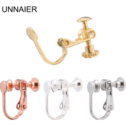 10piece Ear clip material invisible silicone spiral u-shaped no pierced clip earrings painless earring ear clip converter