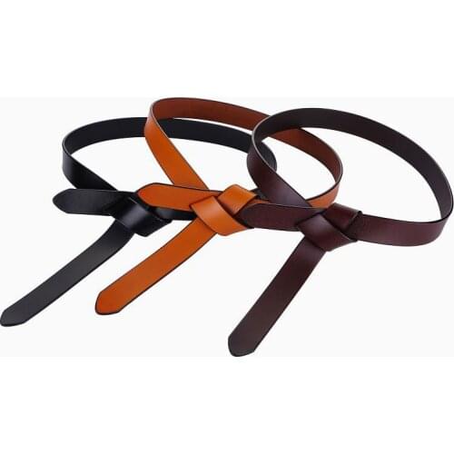 Long Dress Accessories Lady Waistbands Knot Belts for Women Soft Knotted Strap Belt