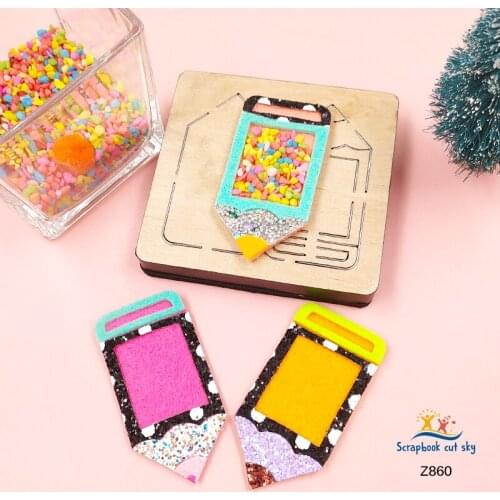 Pencil Shakes DIY Z860 Muyu Wooden Mold Scrapbook Cutting Dies Suitable For Market General Machines