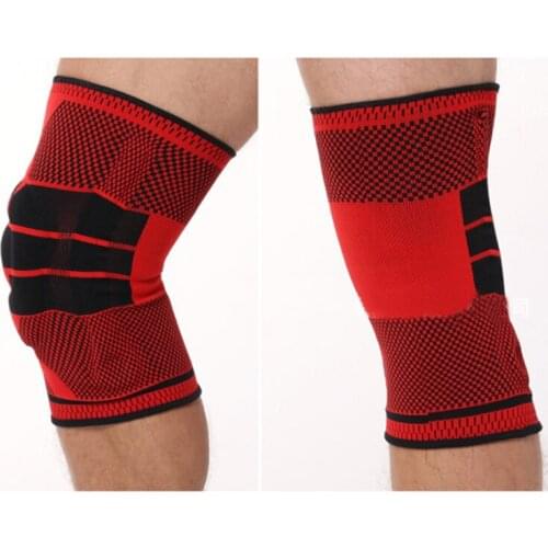 Nylon Silicon Knee Sleeve Compression Brace Support Running Basketball Football For Men Women