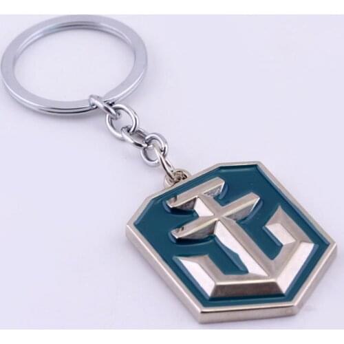 Metal Llaveros-Keychain World-Of-Tanks Keychains Chaveiro Keyring Wot-Key Rings Men Clothing Accessories