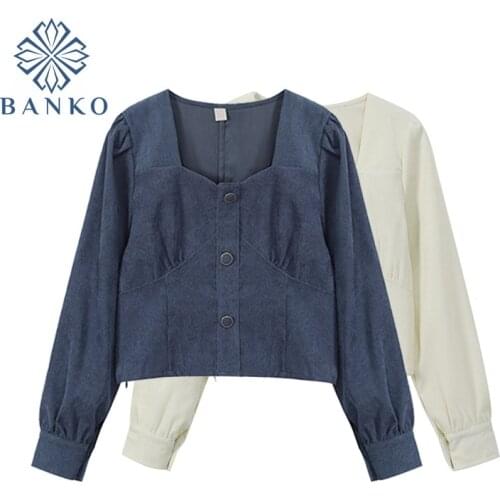 Mina Happiness Women's Corduroy Shirts