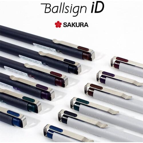 New Arrival 1pc Japan SAKURA Ballsign Color Gel Pen Limited Retro Color Ink Hexagonal Positive Pen Holder 0.4 0.5mm 6 Colors