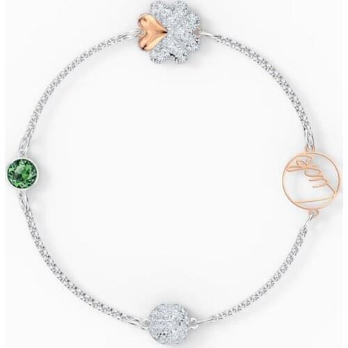 New Cosplay Remix Lucky Grass Invisible Magnet Clasp Bracelet White Customizable Jewelry