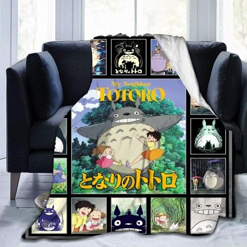 Anime Blanket Japan Cartoon Flannel Blankets Soft Plush Fleece Throw Blanket for Couch Sofa Bedding Living Room for Adult Kids
