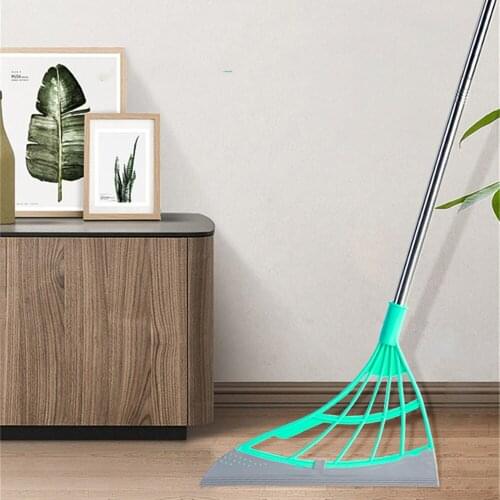 Foldable Wiper Broom Wipe Squeeze Silicone Mop for Wash Floor Clean Tools Windows Scraper Pet Hair Non-Stick Sweeping Dry Mop