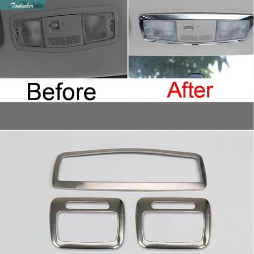 Tonlinker 1 PCS Car NEW stainless steel front and rear readlight light box cover case Stickers for Mitsubishi ASX 2013-15