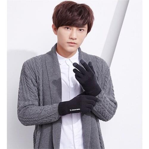 New Touch Screen Knitted Gloves Winter Autumn Men Women Thicken Mitten Outdoors Anti-slip Warmer Gloves High Quality