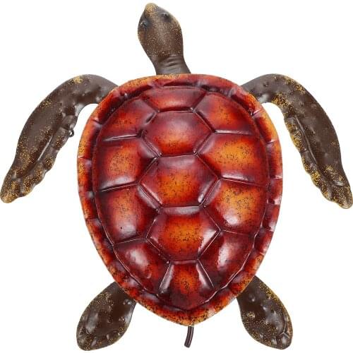 Iron Sea Turtle Pendant Wall Art Decor Wall Hanging Decoration Home Ornament