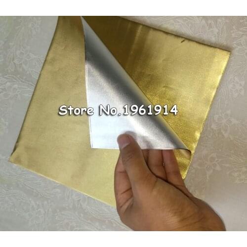 200pcs 20*20cm Gold Aluminium Foil Wrapper Paper Wedding Chocolate Paper Candy Wrapping Paper Sheets Free Shipping
