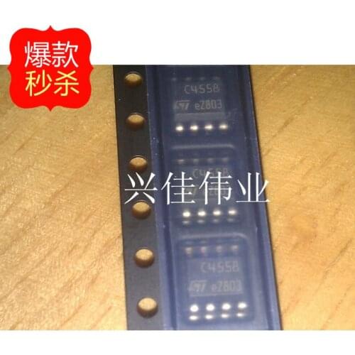 10PCS The new C4558 TJM4558CDT dual operational amplifier SOP-8 ST