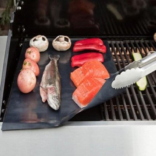 3pcs Reusable Non-Stick BBQ Grill Mat Pad Baking Sheet Meshes Portable Outdoor Picnic Cooking Barbecue Tool New Arrival