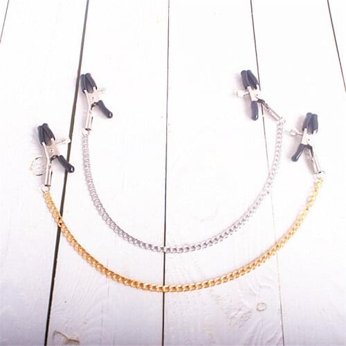 30cm Chains Metal Nipple Clamps Sex Toys for Couples Nipples Clips Adult Games Flirting Toys Nipple Clips for Women Accessories