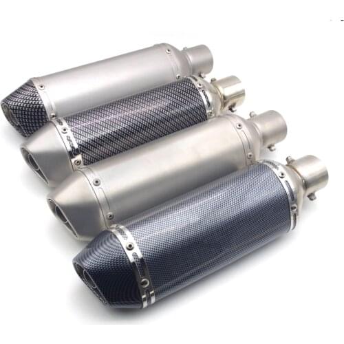 51mm Inlet Universal motorcycle exhaust Pipe scape moto with DB killer Inside FOR benelli tnt 125 tnt300 bn600 yamaha fazer fz6