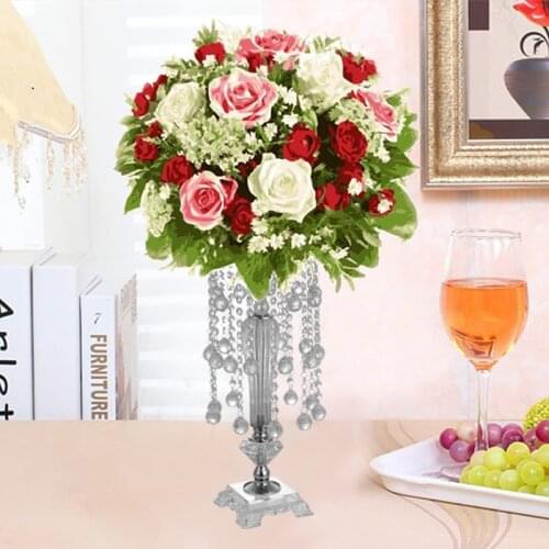 53CM Height Acrylic wedding centerpiece flower stand Luxury Crystal Wedding decorations party decorations