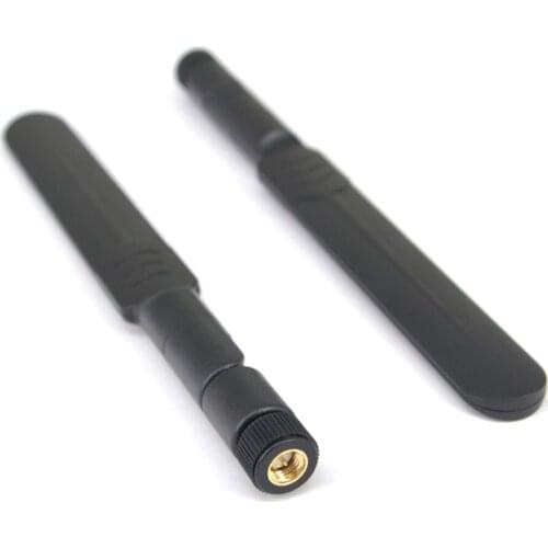 2 piece Black wifi Antenna dual-band 2.4g 5.8ghz Omni 5dbi Aerial SMA male Connector 5.8g Antenna Free shipping