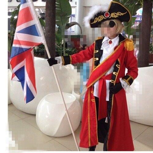 England Britain the United Kingdom Axis Powers Hetalia Arthur Kirkland cosplay costume Pirate Gorgeous clothing