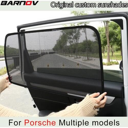 Car Special Magnetic Curtain Window SunShades Mesh Shade Blind Original Custom For Porsche Macan Panamera Cayenne-2th/3th/4th