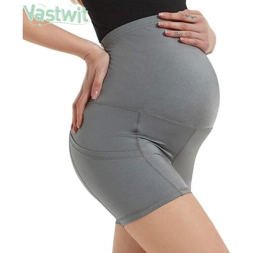 Maternity Plus Size Lounge Shorts Legging Pregnancy Belly Sports Hip Yoga Safety Pants Pregnant Women Fitness Running Shorts