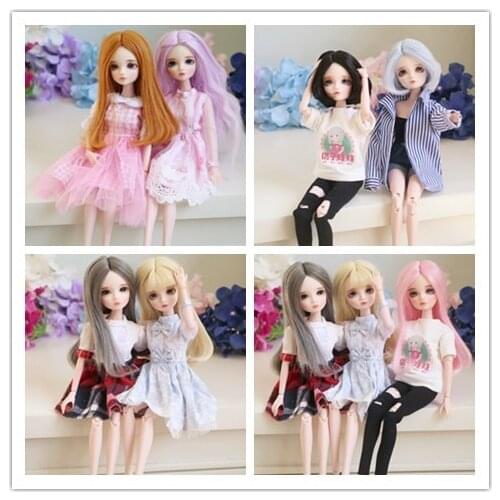 Free Shipping 2018 New Arrival 1/6 BJD Doll BJD/SD Fashion LOVELY Doll Include Eyes For Baby Girl make up by hand