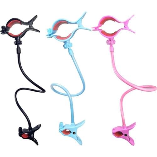 Milk Bottle Holder Handfree Baby Strollers Aluminum Alloy Flexible Outdoor Bedside Water 360 Degree Adjustable Antislip Travel