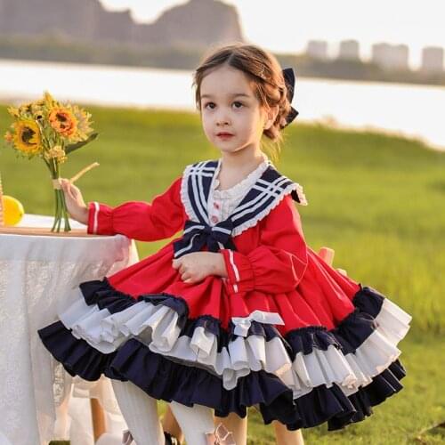 Spanish Girls Princess Dresses for Baby Children Birthday New Year Party Dress infant Lolita Ball Gown infant Boutique Clothing