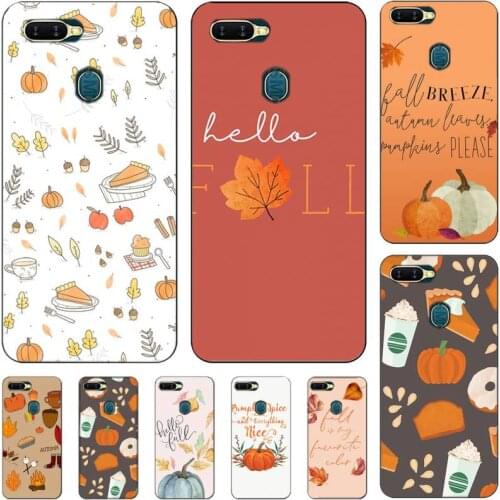 Phone Case Pumpkin Happy Fall Soft Cover For Oppo Reno2 Z 2Z Realme5 6 Pro R9S 11 Plus 15 17 Pro