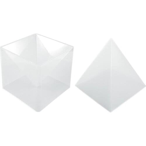 DIY Pyramid Silicone Mold Set Large 3D Pyramid Mold for Home Decoration 15 cm