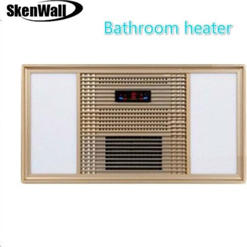 Bathroom heater, thin, multifunctional wind-heating bath heater, integrated ceiling, five in one