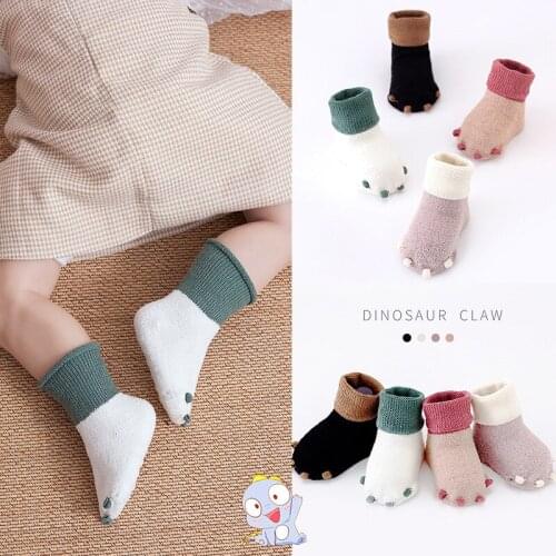 2021 New cute autumn and winter newborn socks casual warm baby foot sock