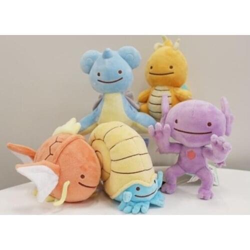 New 15CM plush Dittos Transform Dragonites Laprass Omanytes Sableyes Magikarps stuffed soft good quality christmas gift kid