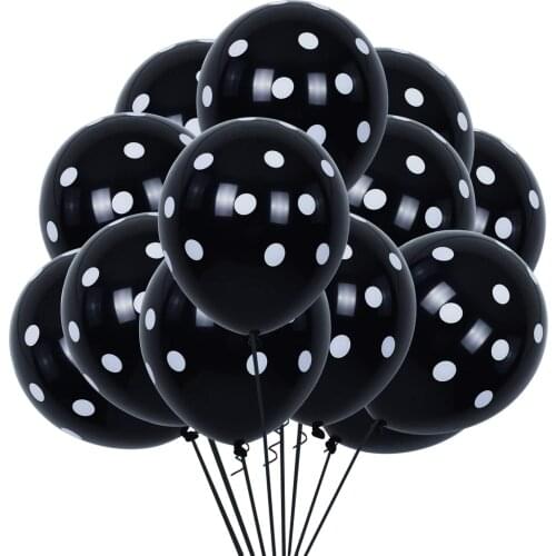 Hot Polka Dots Balloons 12inch large Polka Dot Latex Party Balloons for Wedding Birthday Party Festival Decoration Supplies