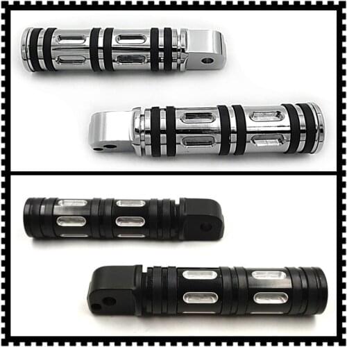 Aftermarket free shipping motorcycle parts Chrome Edge Cut Footpegs For passenger 2018-later Softail Slim FLSL Breakout FXBR BK