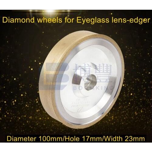 Size:100*17*23V Diamond grinding wheel for eyeglass grinding machine,lens-edger