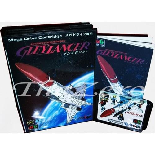 Memory Card Gley Lancer With Box and Manual Book for 16 bit Sega Megadrive Video Game Card MD for Genesis mortal