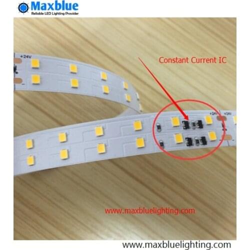 5m/reel DC22-27V 2835 High CRI>90Ra Constant Current LED Strip, Double Row 140leds per meter nonwaterproof LED tape