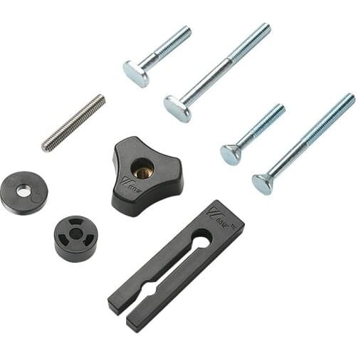 Woodworking T Block M6 Nut Handle Tighten Nuts Self-locking T Screw Slider T-Track Sliding Feather Board Retaining Ring Washers