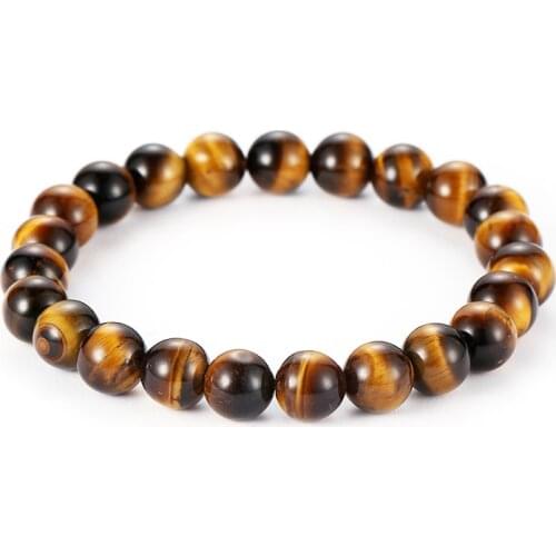 Tiger eye Picasso Hematite Beads Stretch Bracelet Men Charm Natural Stone Braslet For Men Women Charm Fashion Jewelry Pulseras