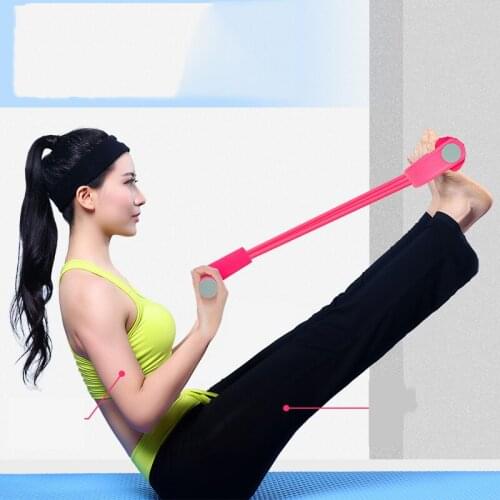 49*26CM Women Men Sit Up Pull Ropes Yoga Fitness Equipment toy home pedal puller thin AA098