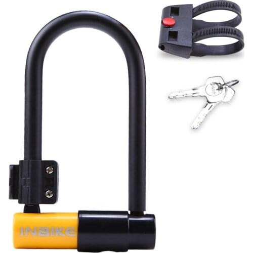 Bike Accessories Waterproof Bicycle Anti Theft Stainless Steel Road Bike Vehicle U Lock Cycling Accessories Motorcycle Lock