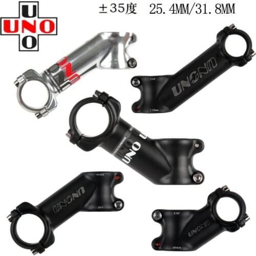 UNO Bike Stem Riser Aluminum Alloy Bicycle Handlebar Stem MTB Bike Stem 35 degree for 25.4/31.8mm Cycling Equipment Bike Parts