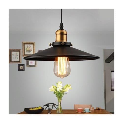 Edison Loft Style Vintage Industrial Retro Pendant Lamp Light e27 Holder Iron Restaurant Bar Counter Attic Bookstore Lamp