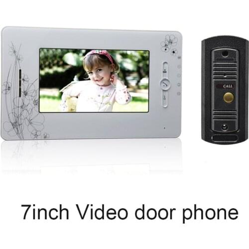 1 set) 7 Inch Colorized Screen Intercom Phone 1 to 1 Video Door Phone System Door access Control Night Version Camera Talkback