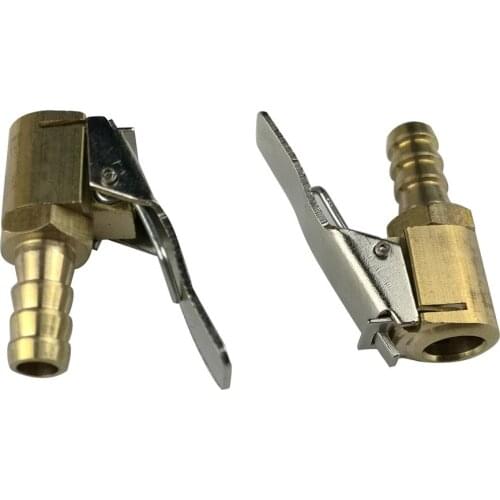 2Pc Car Air Pump Chuck Clip 8mm Tyre Wheel Tire Brass Air Chuck Inflator Pump Valve Clip Clamp Connector Adapter Accessories